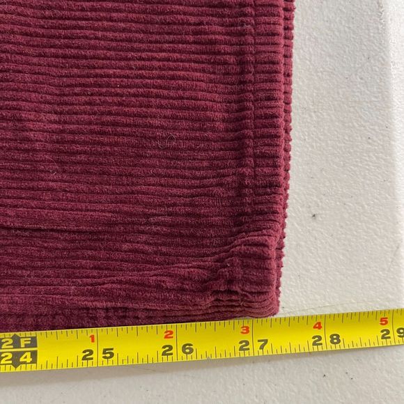 Empyre Pants Mens Size 28x27 Maroon Corduroy Relaxed Baggy Skate Y2K - Picture 11 of 12